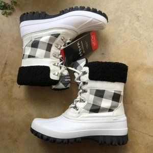 STORM by COUGAR Women's Candela Waterproof Lace-Up Winter Boots White Buffalo 9M